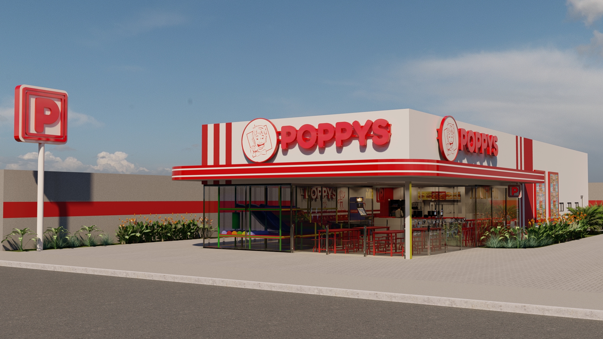 Modelo Drive Thru Poppys